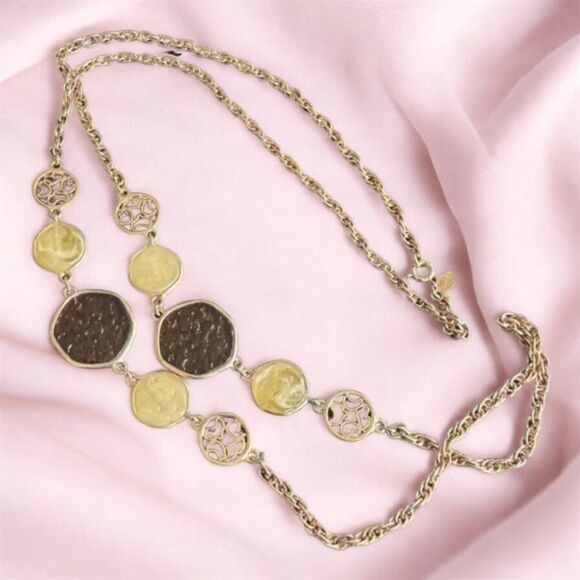 Vintage Sarah Coventry 'Taste of Honey' Necklace - 38 Inches - Picture 1 of 8